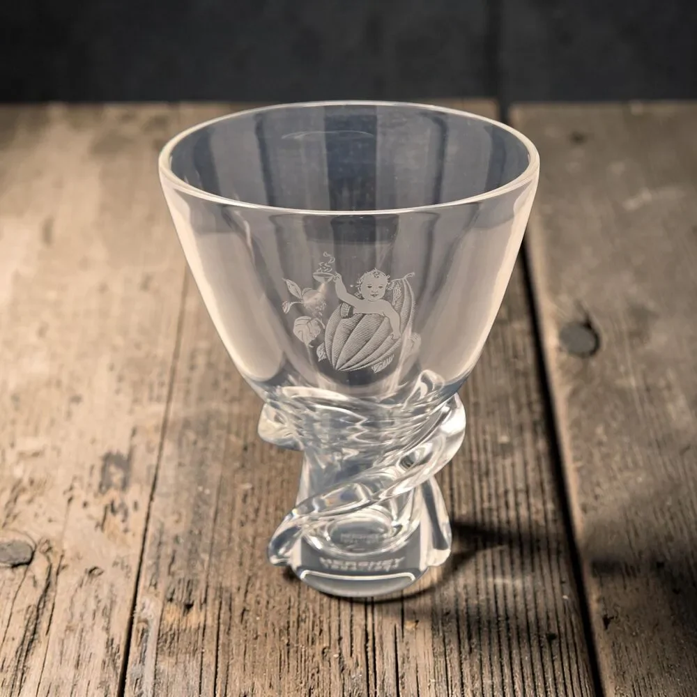 Steuben Crystal Hershey 1894–1994 Centennial Cherub Bowl Goblet w Box
